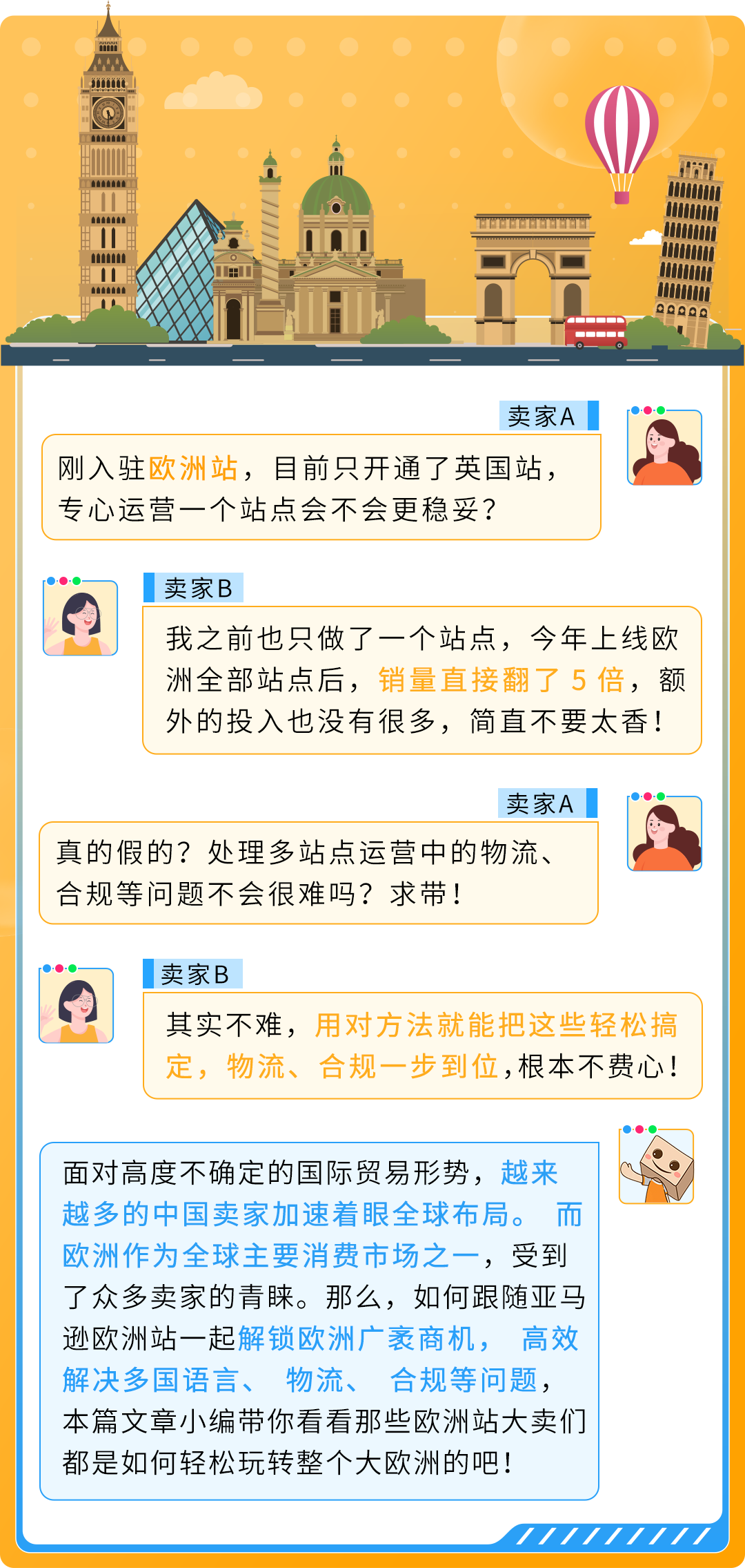 降本+爆单:亚马逊欧洲站新卖家如何用“完美FBA+完美合规”玩转欧洲10站
